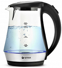 Чайник электрический Vitek VT-7035 1.7л 2200Вт серебристый 