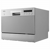 Посудомоечная машина Korting KDF 2015 S беребристый, 6 комплектов, компактная