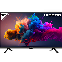 Телевизор LED 32" Hiberg 32Y HD-R черный SmartTV ЯндексТВ безрамочный