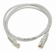 Патч-корд Lanmaster TWT-45-45-0.5-GY UTP RJ-45 вил.-вилка RJ-45 кат.5E 0.5м серый ПВХ (уп.:1шт)