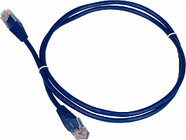 Патч-корд Lanmaster TWT-45-45-2.0-BL UTP RJ-45 вил.-вилка RJ-45 кат.5E 2м синий ПВХ (уп.:1шт)