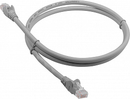 Патч-корд Lanmaster LAN-PC45/U6-1.5-GY UTP RJ-45 вил.-вилка RJ-45 кат.6 1.5м серый LSZH (уп.:1шт)