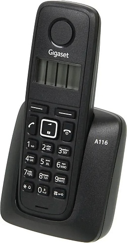 Р/Телефон Dect Gigaset A116 RUS черный