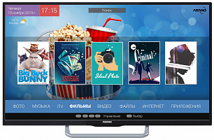 Телевизор LED 40" Asano 40LF7030S черный SmartTV