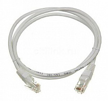 Патч-корд Lanmaster TWT-45-45-0.5/S-GY FTP RJ-45 вил.-вилка RJ-45 кат.5E 0.5м серый ПВХ (уп.:1шт)