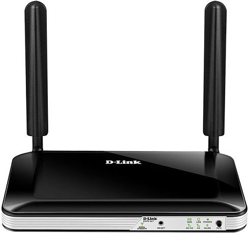 Wi-Fi роутер D-Link DWR-921 N300 10/100/1000BASE-TX sim 3G/4G черный