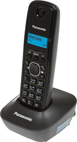 Р/Телефон Dect Panasonic KX-TG1611RUH серый 