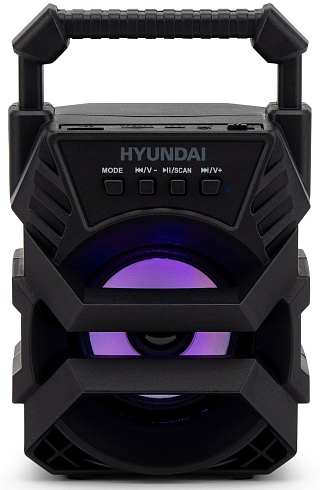 Портативная акустика Hyundai H-PS1000 1.0 9Вт черный  