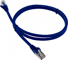 Патч-корд Lanmaster LAN-PC45/S6-0.5-BL FTP RJ-45 вил.-вилка RJ-45 кат.6 0.5м синий LSZH (уп.:1шт)