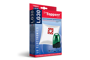 Пылесборники Topperr LG30 1408 сверхпрочные нетканые (4пылесбор.) (1фильт.)