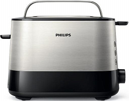 Тостер Philips HD2637/90 830Вт черный/серебристый