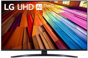 Телевизор LED 43" LG 43UT81006LA.ARUB черный 4K Ultra HD 60Hz DVB-T DVB-T2 DVB-C DVB-S2 USB WiFi SmartTV