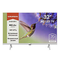 Телевизор LED 32" Grundig 32 GHH 6505 серебристый SmartTV AndroidTV безрамочный