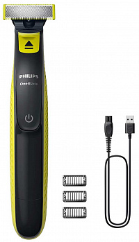 Триммер Philips QP2724/10 для бороды, усов и тела 2Вт черный/зеленый