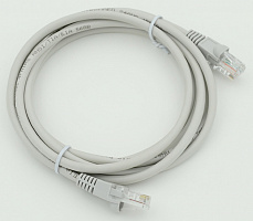 Патч-корд Telecom UTP cat5E molded 2м RJ-45 (m)-RJ-45 (m) GREY (NA102-2M)