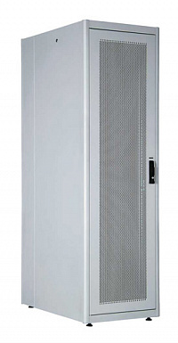 Шкаф серверный Lande DYNAmic Basic (LN-DB42U8010-LG-CKAA) напольный 42U 800x1000мм пер.дв.перфор. задн.дв.стал.лист направл.под закл.гайки 600кг серы