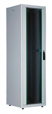 Шкаф серверный Lande DYNAmic Basic (LN-DB42U6060-LG-BAAA) напольный 42U 600x600мм пер.дв.стекл задн.дв.стал.лист направл.под закл.гайки 600кг серый 7