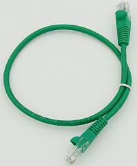 Патч-корд cat5E molded 0.5м зеленый RJ-45 (m)-RJ-45 (m)