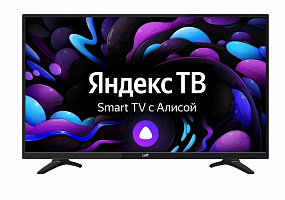 Телевизор LED 43" Leff 43F550T черный FULL HD SmartTV Яндекс.ТВ