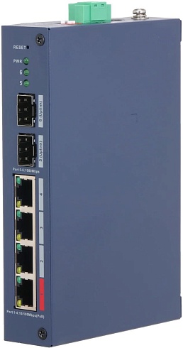 Коммутатор Dahua DH-CHS4206-4ET-90 (L2) 4x100Мбит/с 4PoE 90W управляемый