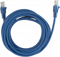 Патч-корд Buro UTP 4 пары cat5E CCA molded 5м синий RJ-45 (m)-RJ-45 (m)