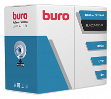 Витая пара Buro BU-CCA-050-BL UTP 4 пары cat5E solid 0.50мм CCA 305м синий