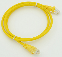 Патч-корд cat5E molded 1м желтый RJ-45 (m)-RJ-45 (m)