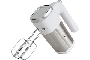 Миксер ручной JVC JK-MX120 300Вт белый/серебристый