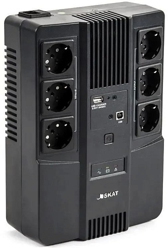 ИБП Бастион 8998 SKAT-UPS SKAT-UPS 600 AI 480Вт 600АВ черный 