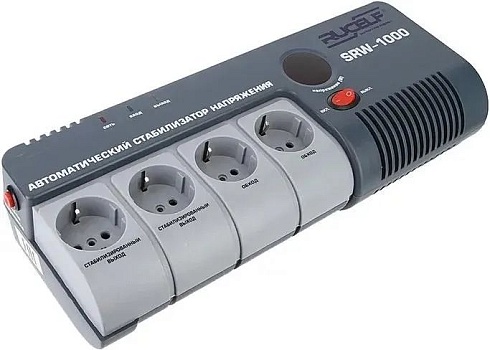 Стабилизатор напряжения Rucelf SRW-1000-D 800Вт 1000ВА белый