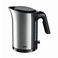 Чайник электрический Braun WK5100BK 1.7л. 2200Вт черный/сталь