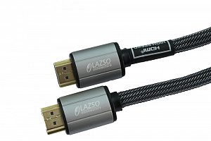 Кабель аудио-видео Lazso WH-111-B HDMI (m)/HDMI (m) 0.5м. Позолоченные контакты черный (WH-111(0,5M)-B)