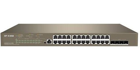 Коммутатор IP-Com G5328XP-24-410W PoE L3 26 портов 24x1 Гбит/с SFP+ 4x10 Гбит/с управляемый