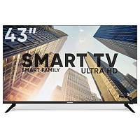 Телевизор LED 43" Soundmax SM-LED43M02SU черный SmartTV безрамочный