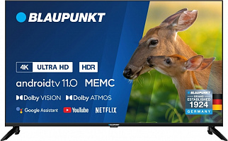 Телевизор LED 43" Blaupunkt 43UGC6000T черный SmartTV Android безрамочный