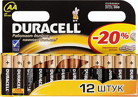 Батарейка Duracell Basic LR6-12BL AA (12шт)