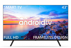 Телевизор LED 43" Harper 43F720TS черный SmarTV безрамочный