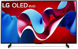 Телевизор OLED 42" LG OLED42C4RLA.ARUB черный 4K Ultra HD 120Hz DVB-T DVB-T2 DVB-C DVB-S2 USB WiFi SmartTV