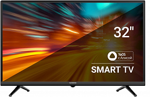 Телевизор LED 32" SunWind SUN-LED32XS305 черный SmartTV ЯндексТВ Slim Design