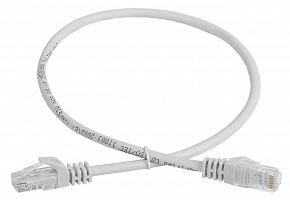 Патч-корд ITK PC01-C5EU-3M-G UTP RJ-45 вил.-вилка RJ-45 кат.5E 3м серый ПВХ (уп.:1шт)