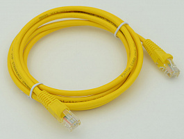 Патч-корд cat5E molded 2м желтый RJ-45 (m)-RJ-45 (m)