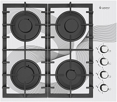 Газовая варочная панель Gefest СГ СВН 2230 К28 белый/рисунок "3D"