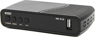 Ресивер DVB-T2 Сигнал Эфир HD-215 черный