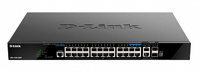 Коммутатор D-Link DGS-1520-28MP DGS-1520-28MP/A1A 24G 2x10G 2SFP+ 24PoE+ 370W управляемый