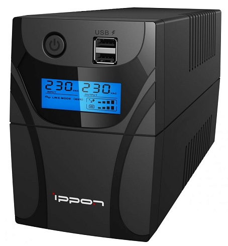 ИБП Ippon Back Power Pro II Euro 650 line-interactive 360Вт 650ВА черный (1005511)
