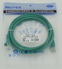 Патч-корд cat5E molded 2м зеленый RJ-45 (m)-RJ-45 (m)