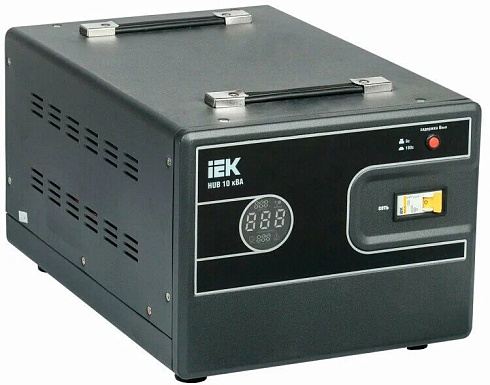 Стабилизатор напряжения IEK Hub 10000Вт 10000ВА черный 