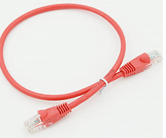 Патч-корд cat5E molded 0.5м красный RJ-45 (m)-RJ-45 (m)