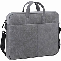 Сумка для ноутбука 15.6" Defender Solid PU искусственная кожа/полиэстр серый