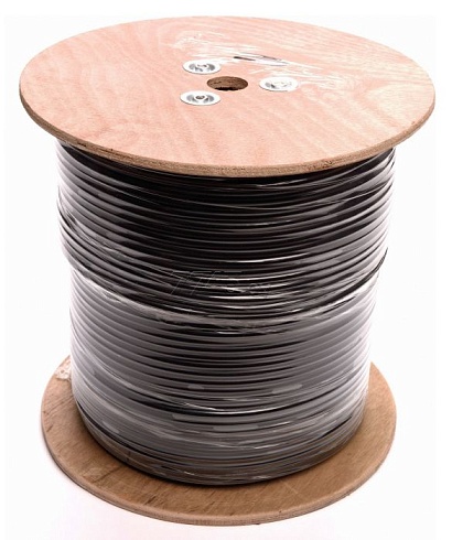 Витая пара Lanmaster LAN-6EUTP-OUT кат.6 U/UTP 4X2X23AWG PE 305м черный